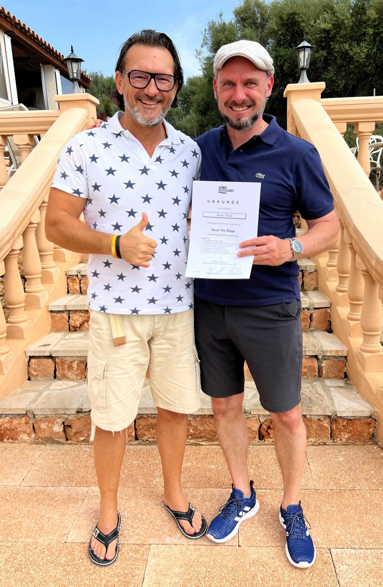 André mit seinem Mentor Top-Speaker Oli Geisselhart